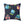 Cute Neon Raccoon Pattern Square Pillow — Colorful Cartoon Accent Cushion