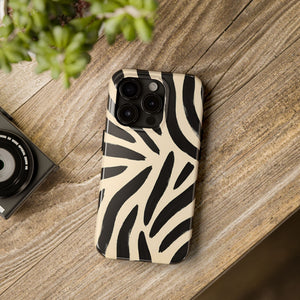 Zebra Print Tough Phone Case