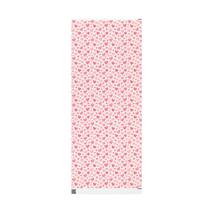 Pink heart wrapping paper roll – romantic valentine’s gift wrap