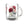 Handle and rim of the DipaliZ 10 ounce vintage rose glass mug