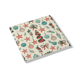 Christmas coastal ornaments ceramic coaster - coasters