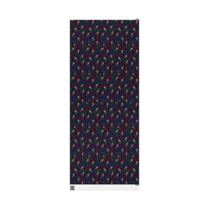 Festive holiday pattern wrapping paper