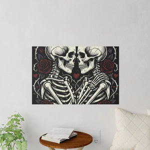 Brand new DipaliZ romantic skull wall decal, printed to order