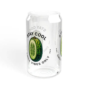 Stay Cool Cucumber Sipper Glass with Straw - Dipaliz - Tumblers