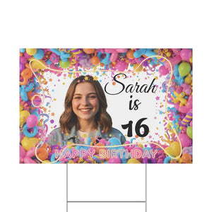 Personalized Sweet Sixteen Birthday Yard Sign - Celebration - Dipaliz - Home Decor