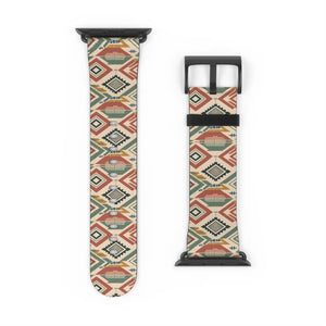 Southwestern Pattern Watch Band — Geometric Aztec Print for Apple Watch