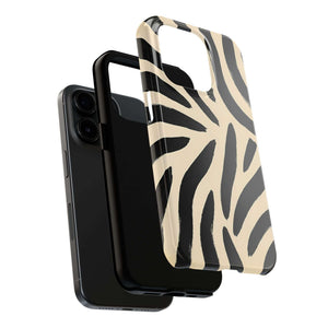 Zebra Print Tough Phone Case