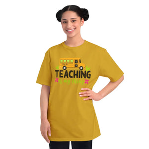 Teacher T-Shirt - "Teaching Is My Thing" School Bus Design