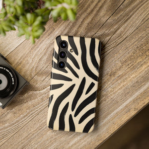 Zebra Print Tough Phone Case