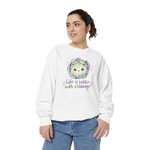 Life is better with cabbage sweatshirt - sweatshirts