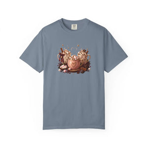 Hot cocoa bears garment-dyed t-shirt - t-shirts