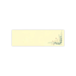 Eucalyptus sprig corner post-it note pads | floral sticky notes - notebooks & notepads