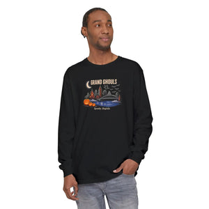 Grand ghouls spooky rapids halloween long sleeve t-shirt - t-shirts