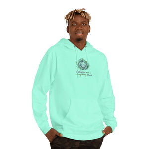 Cabbage makes everything better floral hooded sweatshirt - sweatshirts
