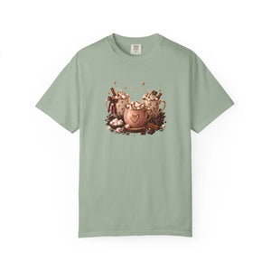 Hot cocoa bears garment-dyed t-shirt - t-shirts