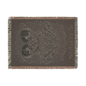 Brand new DipaliZ gothic skull throw blanket, printed to order