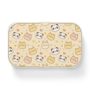 Kawaii Animal Faces Bento Box – Cute Panda, Cat & Bunny Lunchbox