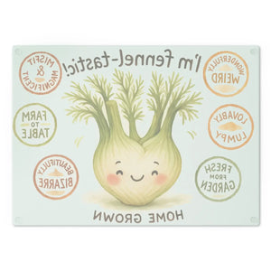 “i’m fennel-tastic! ” fennel vegetable cutting board - boards