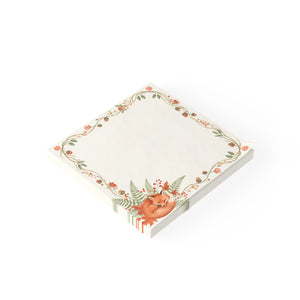 Autumn Fox Floral Post-it Note Pads