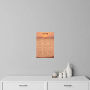 DipaliZ removable desert wall decal calendar, suited to dorm and rental walls