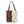 Holiday Pine Pattern Tote Bag — Woven Two-Tone Christmas Tree Design
