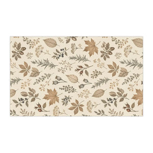 Long tea towel format for the DipaliZ autumn herb and leaf design