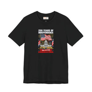 1776–2026 250 Years of Independence T-shirt – American Flag Bicentennial Celebration Tee - T-shirts - s