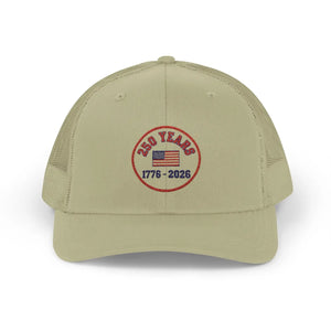 1776–2026 American Flag Trucker Cap July 4th - Dipaliz - Hats