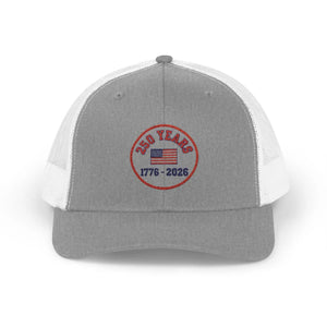 1776–2026 American Flag Trucker Cap July 4th - Dipaliz - Hats