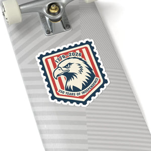 1776–2026 Eagle Shield Sticker 250 Years of Independence Kiss-cut - Decorative Stickers