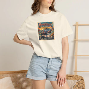 Patriotic T-shirt – 250th Anniversary Cotton Tee - Dipaliz - T-shirts - s