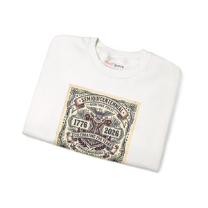 1776–2026 Semiquicentennial Crewneck Sweatshirt, Vintage American Independence Design - Sweatshirts - m