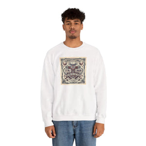 1776–2026 Semiquicentennial Crewneck Sweatshirt, Vintage American Independence Design - Sweatshirts - m