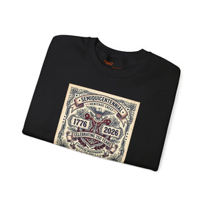 1776–2026 Semiquicentennial Crewneck Sweatshirt, Vintage American Independence Design - Sweatshirts - m