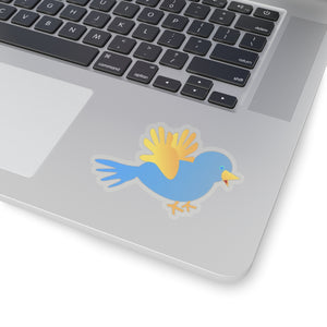 A blue  bird, Kiss-Cut Stickers