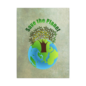 Save the planet, Matte Canvas, Stretched, 0.75"