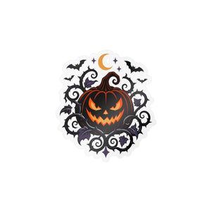 Halloween pumpkin kiss-cut vinyl decal - home decor decals