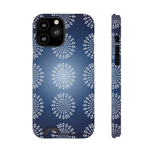 DipaliZ mandala case fitted to an iPhone 13 Pro, one of six handsets offered.
