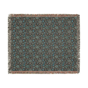 Floral Vintage Woven Blanket