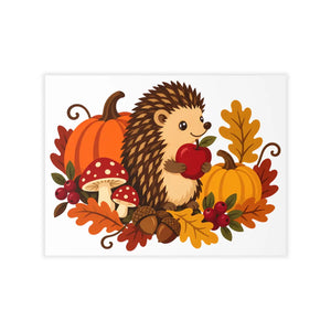 Autumn hedgehog wall decals