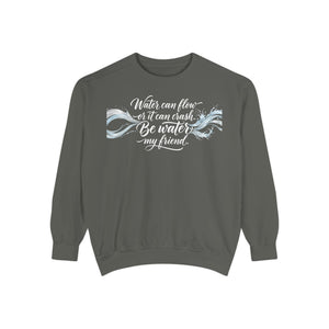 “Water Can Flow” Inspirational Ocean Wave Sweatshirt