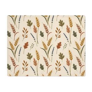 DipaliZ 18 by 14 inch double-layer table mat in neutral autumn tones