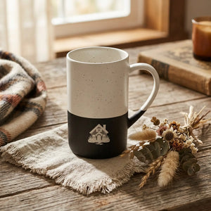 Engraved rustic house mug - mugs