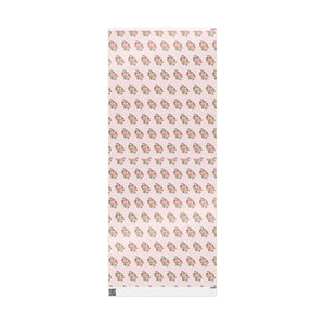 Vintage pink floral wrapping paper