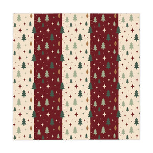 Christmas Tree Stripe Tablecloth — Festive Holiday Dining Decor