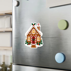 Gingerbread house christmas kiss-cut vinyl decal - home decor decals