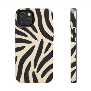 Zebra Print Tough Phone Case