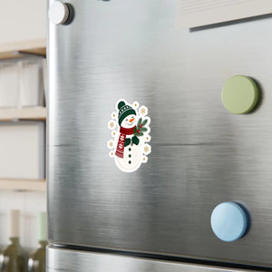Snowman christmas kiss-cut vinyl decal - home decor decals