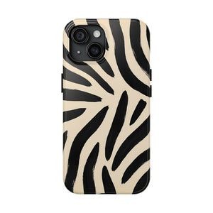 Zebra Print Tough Phone Case