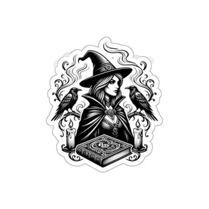 2 inch size of the DipaliZ grimoire witch vinyl sticker